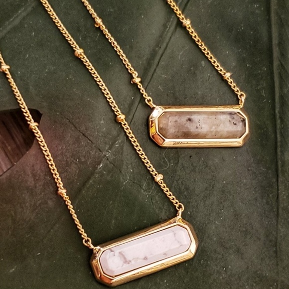 Jewelry - Necklace Nature Stone & Brass